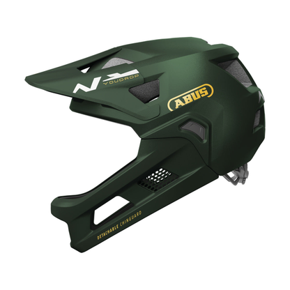Cască MTB ABUS YOUDROP FF Junior Verde Moss