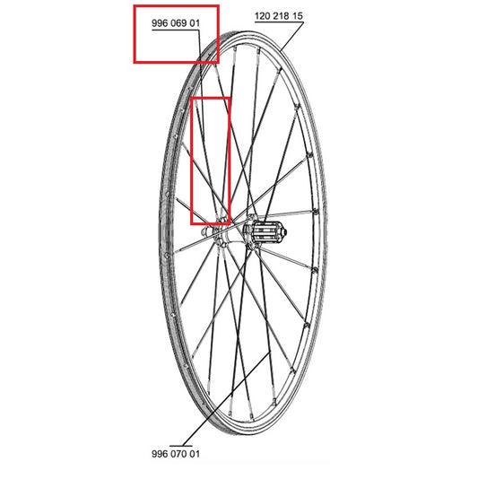 Setti 10 puolaa Etu/Taka MAVIC CROSSRIDE UB 08