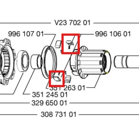 MAVIC Pawl Kit for ITS-4 or ITS-2 Freehub Body