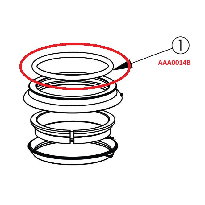 Blå Packning Top Cover Seal CANE CREEK 40 1-1/8" ZS44