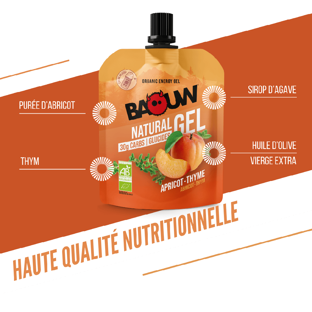 Energetický gel BAOUW BIO Meruňka-Tymián (85 g)