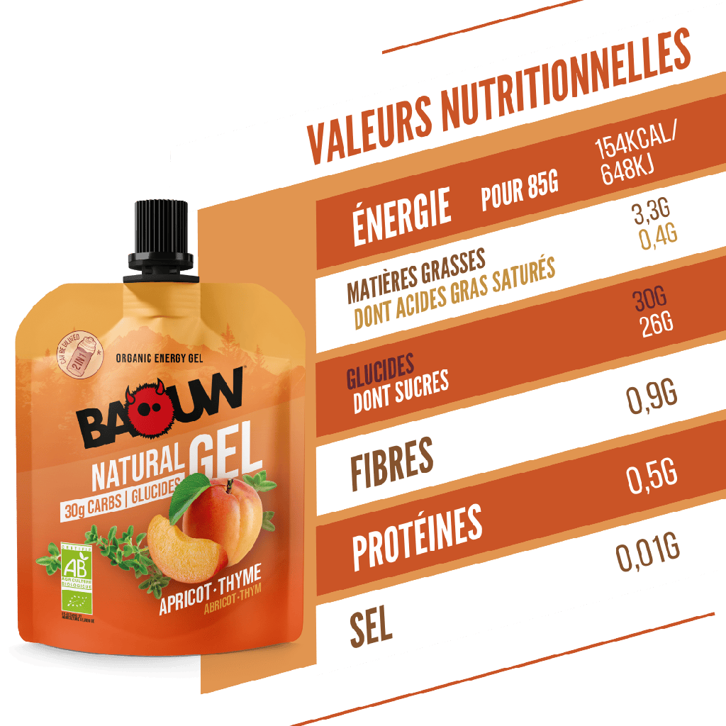 Energetický gel BAOUW BIO Meruňka-Tymián (85 g)