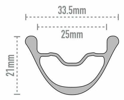 Achterwiel ENVE AG25 Tubeless Ready (Center Lock)