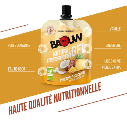 BAOUW BIO Ananas/Kokosnød energigel (85g)