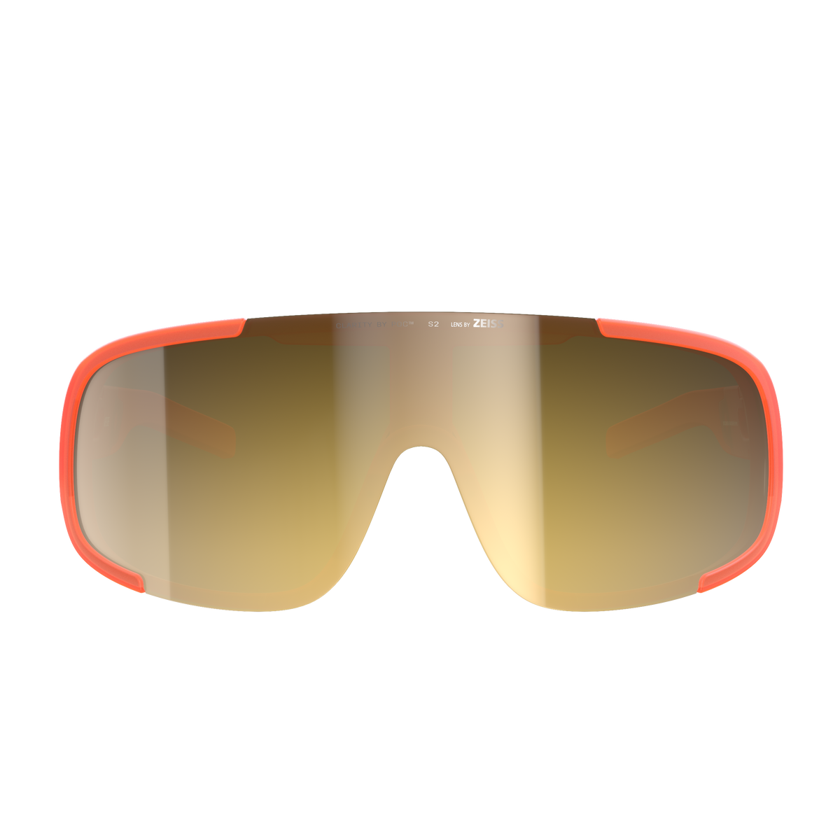 Glasögon POC ASPIRE Orange Fluo Translucide Lins Clarity Road Partly Sunny Gold