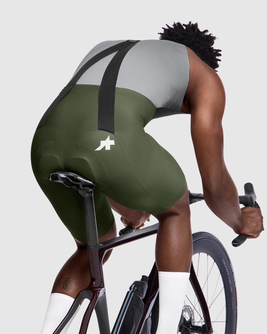 Kortbyxa med Hängslen ASSOS MILLE GT S11 Moss Green