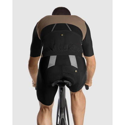 Dres ASSOS EQUIPE RS S11 s krátkými rukávy černý/béžový