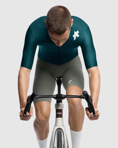 Wielershirt ASSOS EQUIPE RS S11 Korte Mouwen Petrol