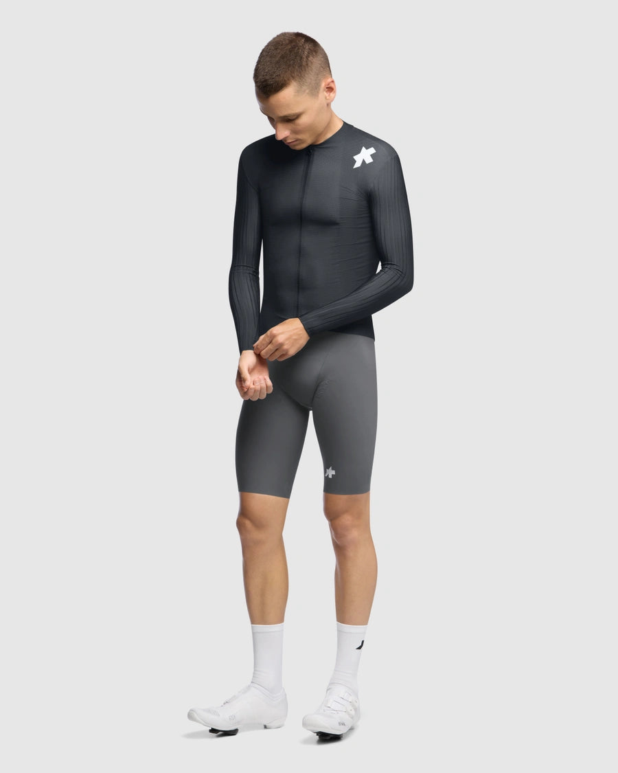 Långärmad Tröja ASSOS EQUIPE RS S11 Svart/Grå