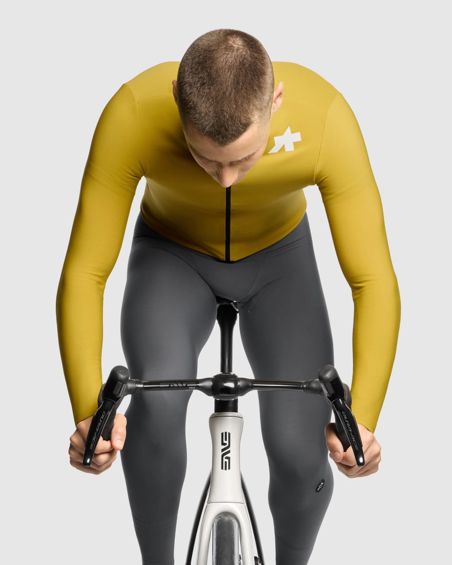 Cykeltrøje ASSOS MILLE GT SPRING FALL S11 Langærmet Gul
