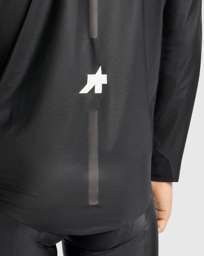 ASSOS EQUIPE RS SCHLOSSHUND RAIN S11 -takki Musta