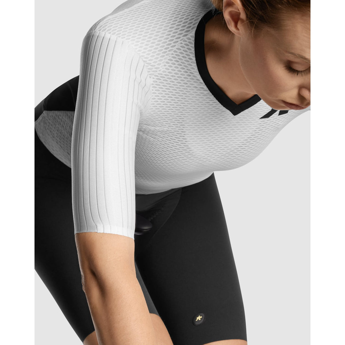 Maillot ASSOS DYORA RSV S11 Korte Mouwen Dames Wit