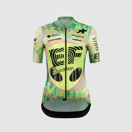 Shirt ASSOS UMA GT S11 EVO EDUCATION FIRST Korte Mouwen Dames Groen/Geel