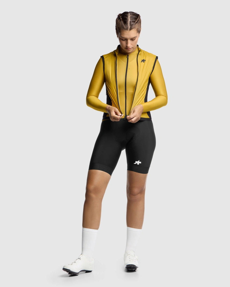 Ærmeløs vest ASSOS UMA GT WIND S11 Dame Golden Yellow