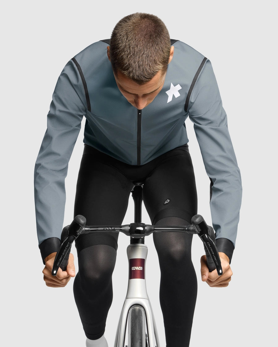 ASSOS MILLE GTS STURMPRINZ RAIN S11 Jacket Blue/Silver