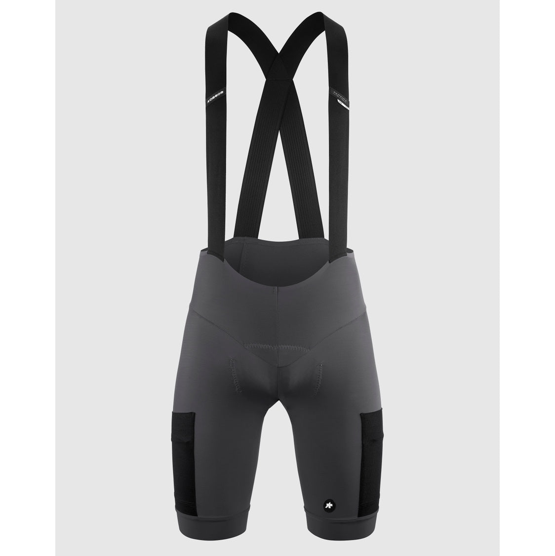 Bib shorts ASSOS TACTICA KIESKAFER GRAVEL T5 Grå