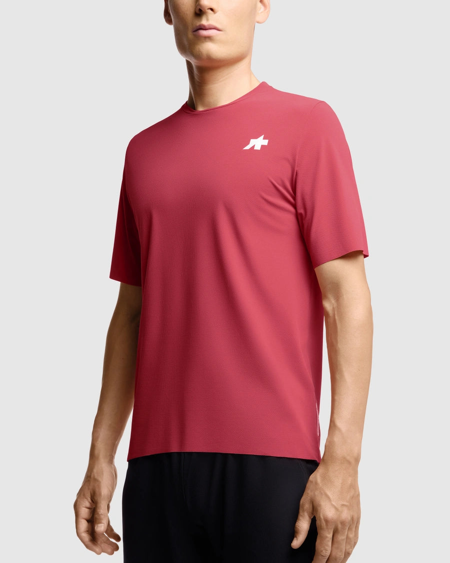 ASSOS TACTICA POST RIDE T5 Kortärmad Tröja Deep Berry