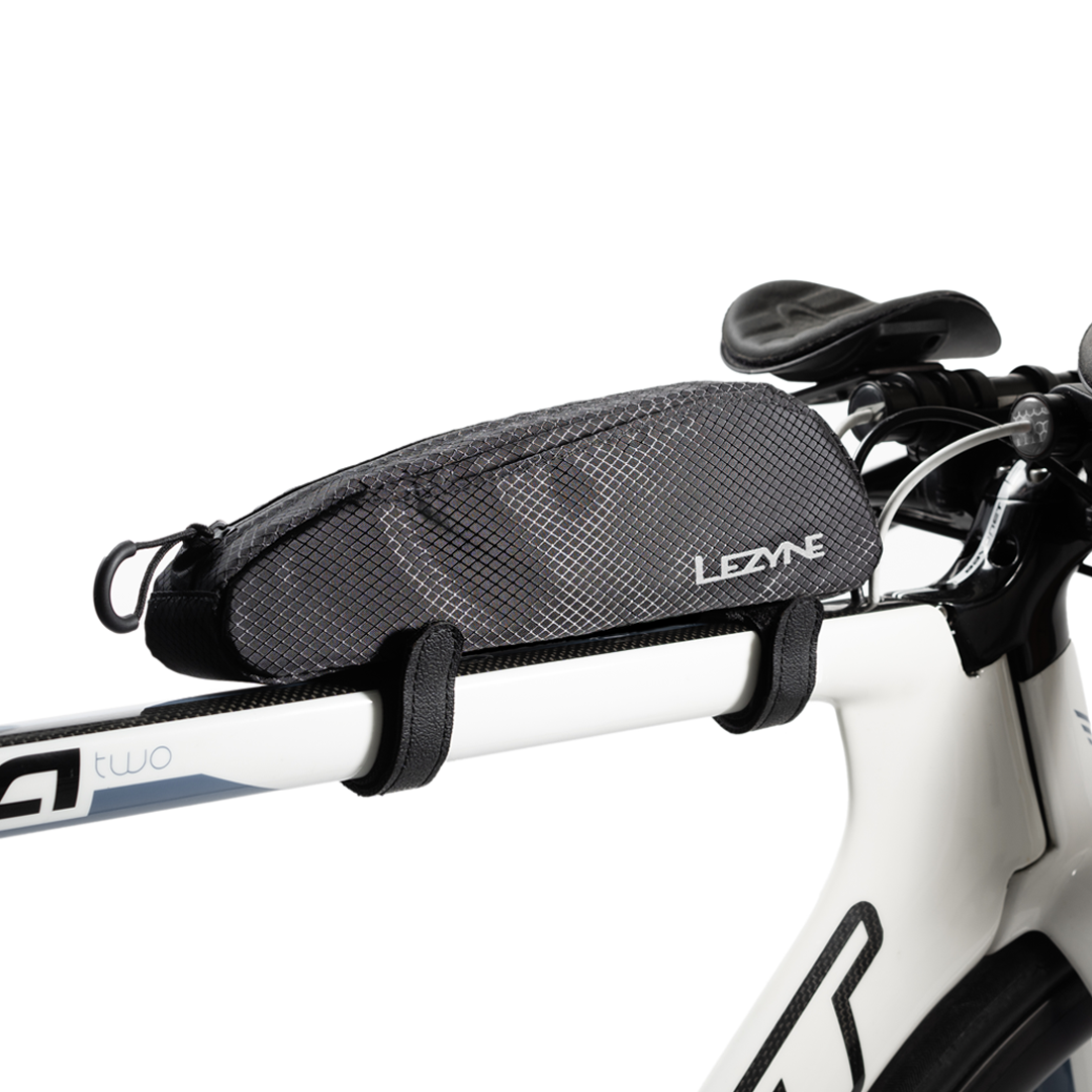 LEZYNE AERO ENERGY CADDY melna somiņa rāmja augšējai caurulei