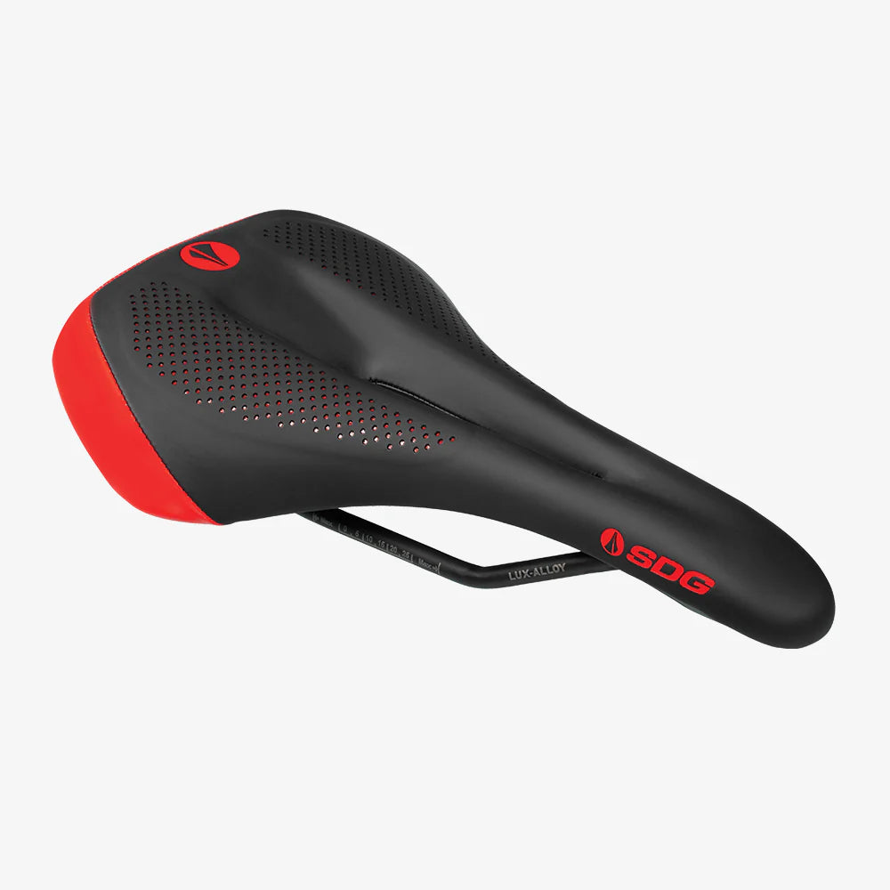 SDG ALLURE V2 Women's Saddle Lux-Alloy Rails Black/Red