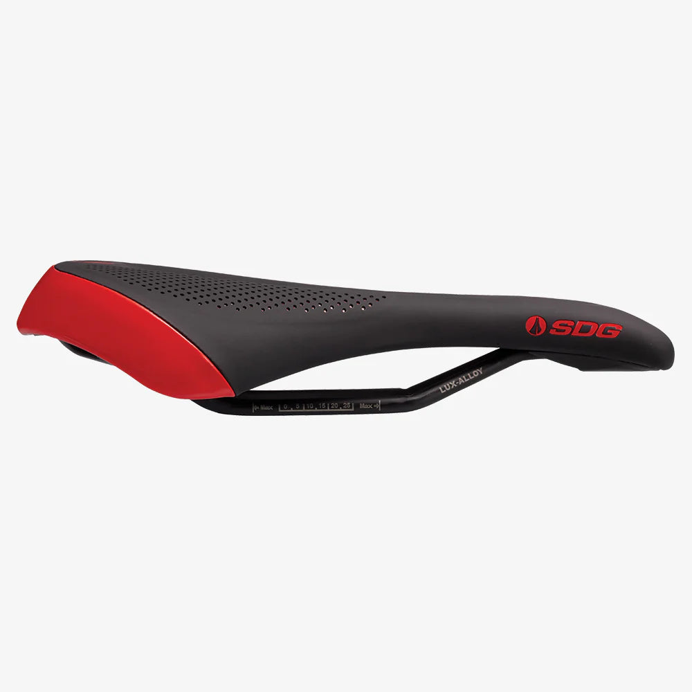 SDG ALLURE V2 Women's Saddle Lux-Alloy Rails Black/Red