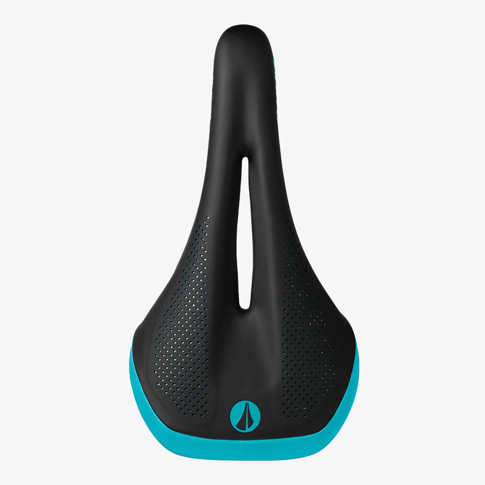 SDG ALLURE V2 Women's Saddle - Lux-Alloy Rails Black/Turquoise