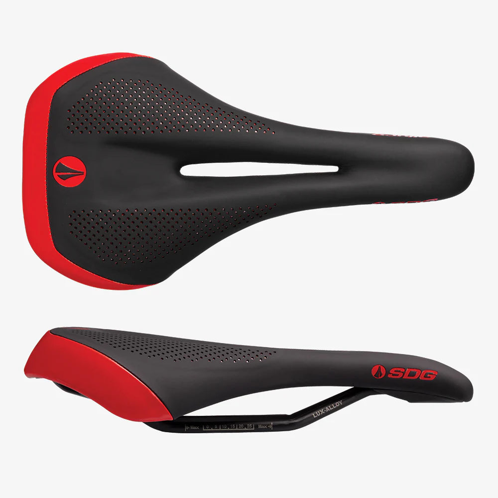 SDG ALLURE V2 Women's Saddle Lux-Alloy Rails Black/Red