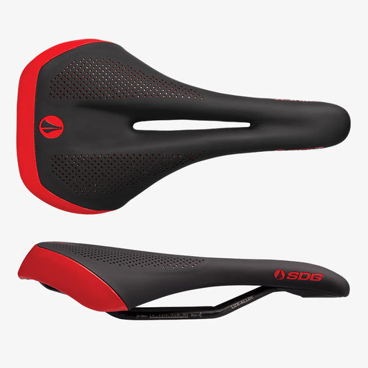 SDG ALLURE V2 Women's Saddle Lux-Alloy Rails Black/Red