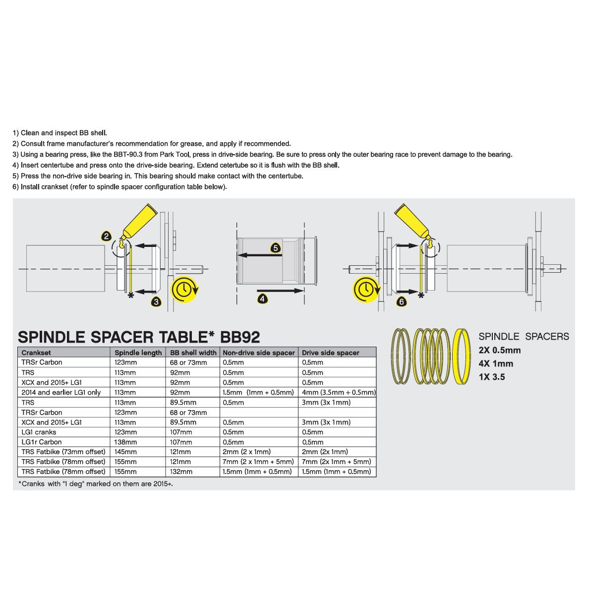Trapas E-THIRTEEN BB92 As 24 mm Press-Fit