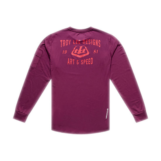 TROY LEE DESIGNS RUCKUS RIDE LOCKDOWN Long-Sleeve Jersey Sangria