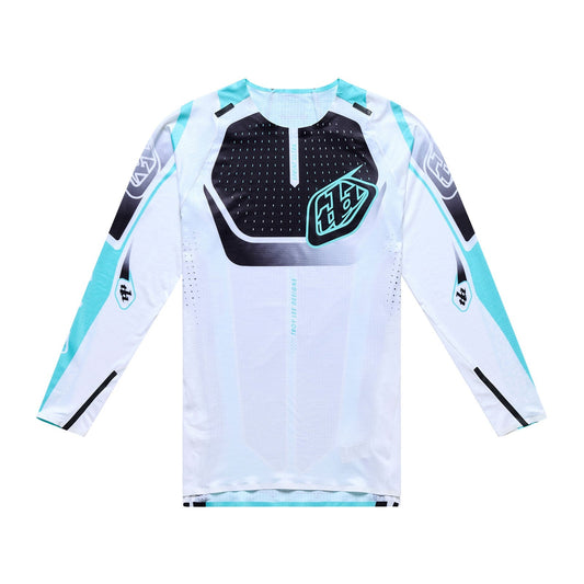 Μπλουζάκι TROY LEE DESIGNS SPRINT ULTRA PROTON Μακριά Μανίκια Λευκό/Μπλε
