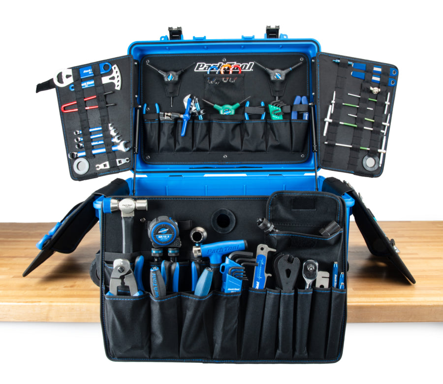Park Tool BRK-1 ouverte avec tous les outils rangés