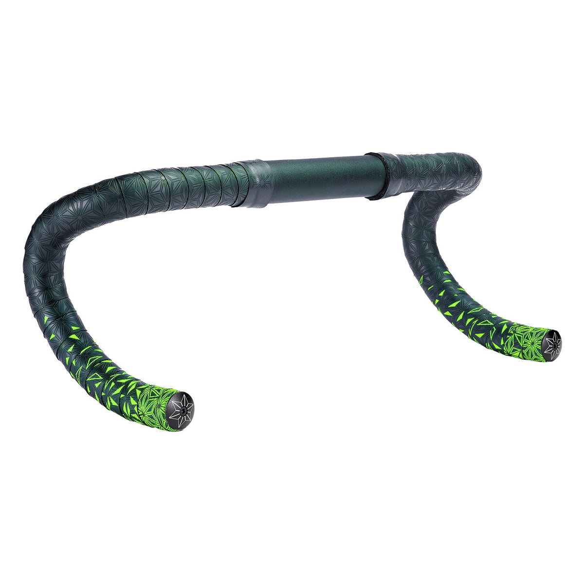 SUPACAZ SUPER STICKY KUSH STAR FADE Black/Green Handlebar Tape