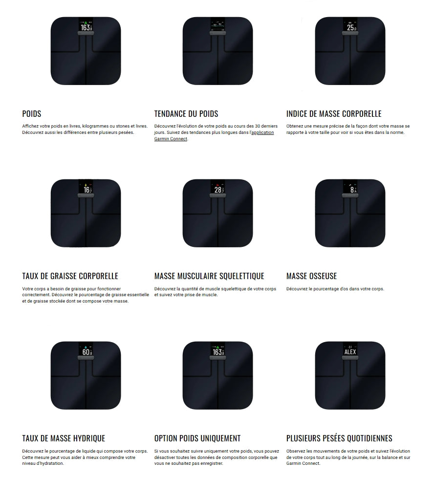 Weegschaal GARMIN INDEX™ S2 Wit
