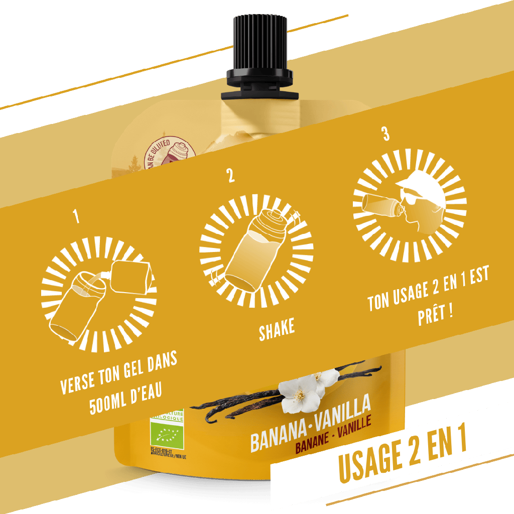 Energiageeli BAOUW BIO Banaani-Vanilja (85g)