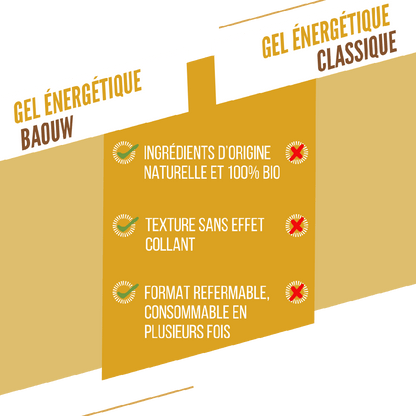 Energinis gelis BAOUW BIO bananas ir vanilė (85 g)