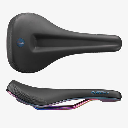 SDG BEL-AIR V3 MAX Fuel Saddle Lux-Alloy Rails Oil Slick