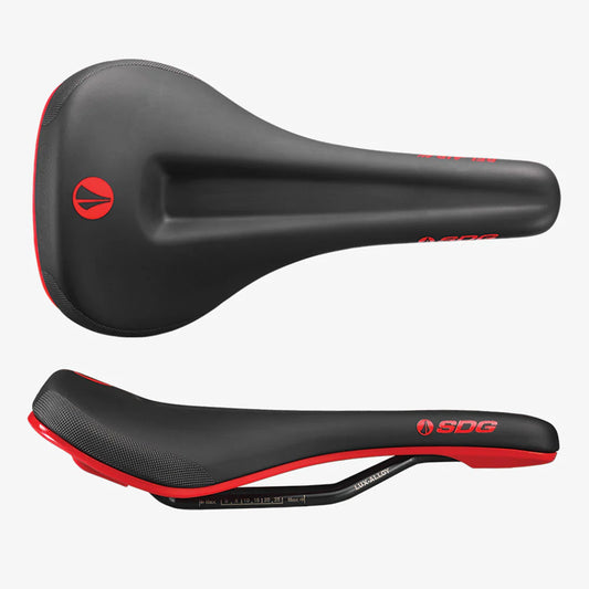 SDG BEL-AIR V3 MAX Saddle Lux-Alloy Rails Black/Red