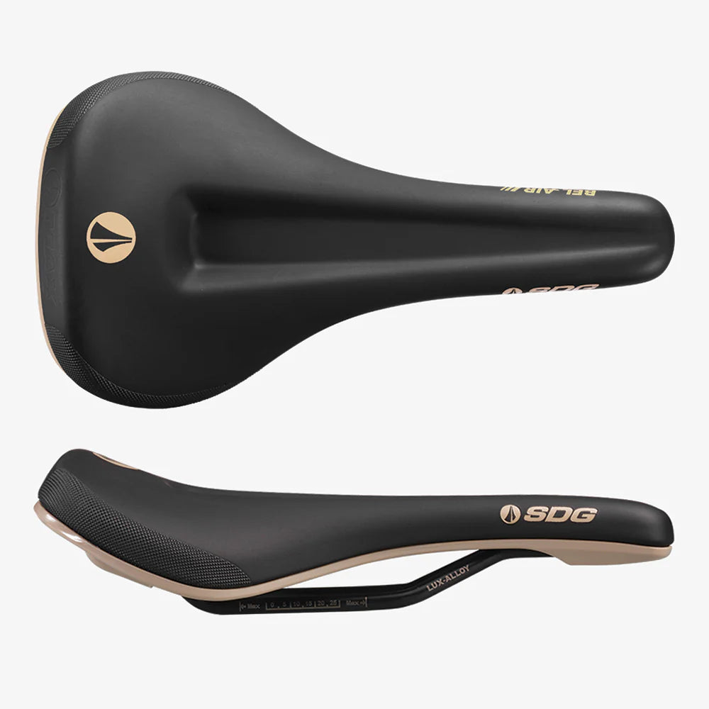 SDG BEL-AIR V3 MAX Saddle Lux-Alloy Rails Black/Beige