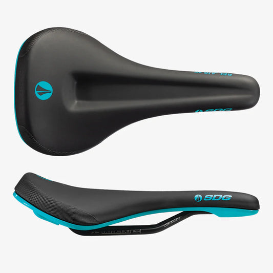 SDG BEL-AIR V3 MAX Saddle Lux-Alloy Rails Black/Turquoise
