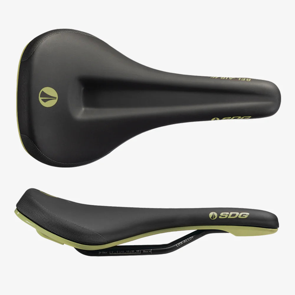 SDG BEL-AIR V3 MAX Lux-Alloy Rails Saddle Black/Green