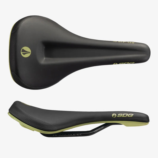 Zadel SDG BEL-AIR V3 MAX Rails Lux-Alloy Zwart/Groen