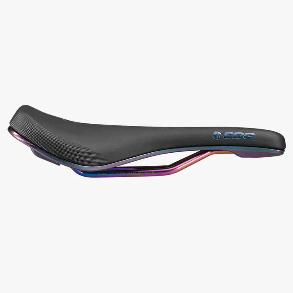 SDG BEL-AIR V3 MAX Fuel Saddle Lux-Alloy Rails Oil Slick