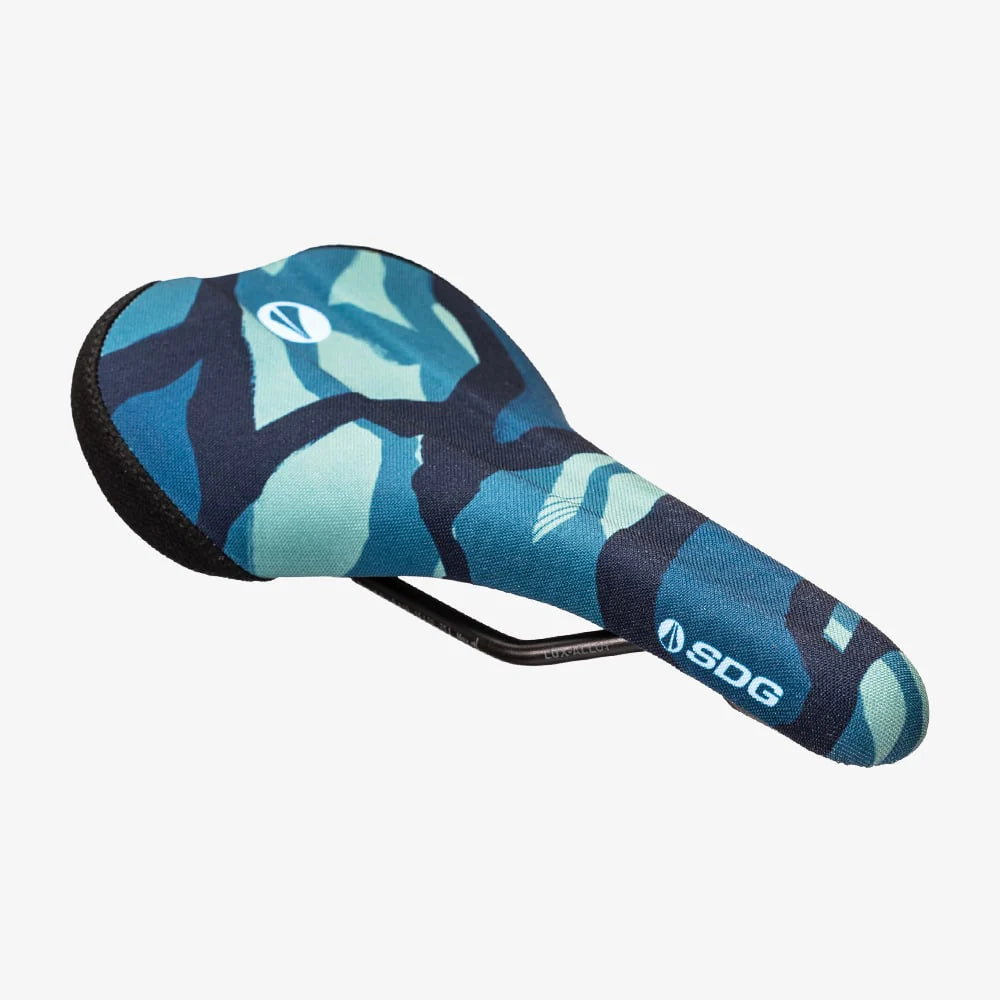 Satula SDG BEL-AIR V3 TERRA FIRMA Lux Alloy -tangot Camo Sininen
