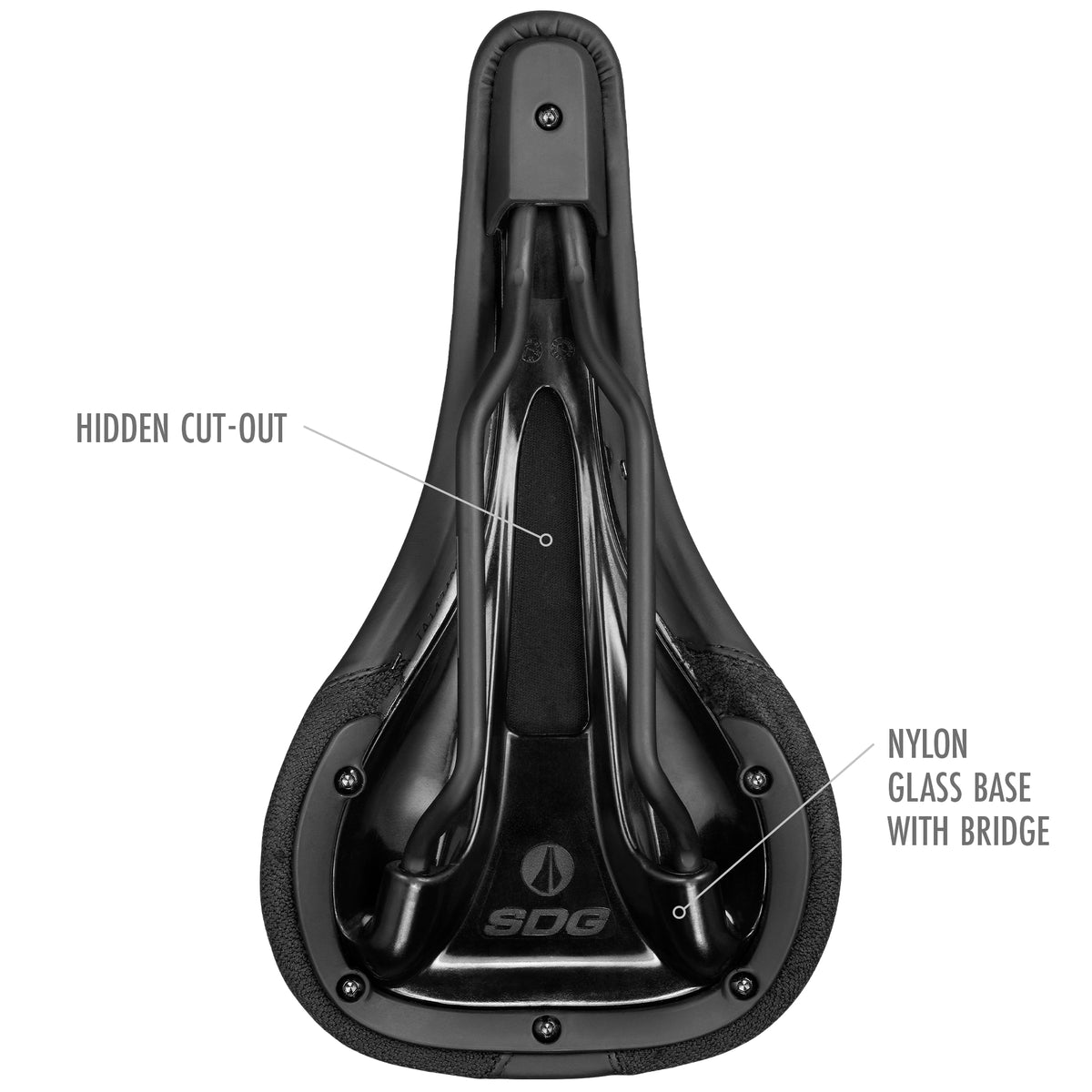 SDG BEL-AIR V3 Saddle Lux-Alloy Rails Black