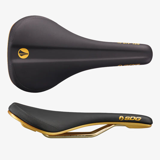 SDG BEL-AIR V3 Galactic Saddle Lux-Alloy Rails Black/Gold