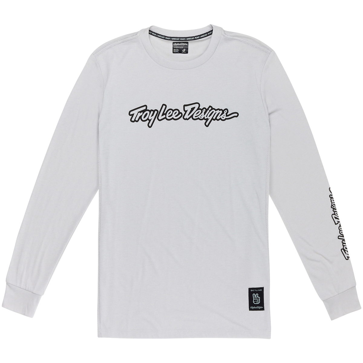 TROY LEE DESIGNS SKYLINE RIDE TEE SIGNATURE Long Sleeve Jersey Grey