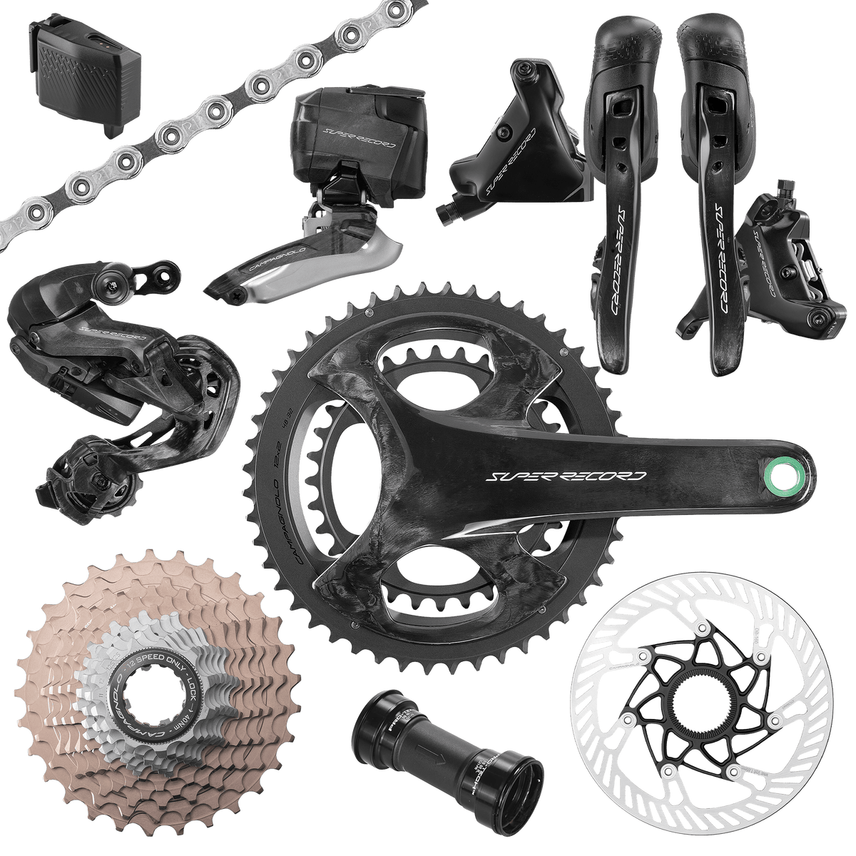 Skupina CAMPAGNOLO SUPER RECORD WRL 2x12V