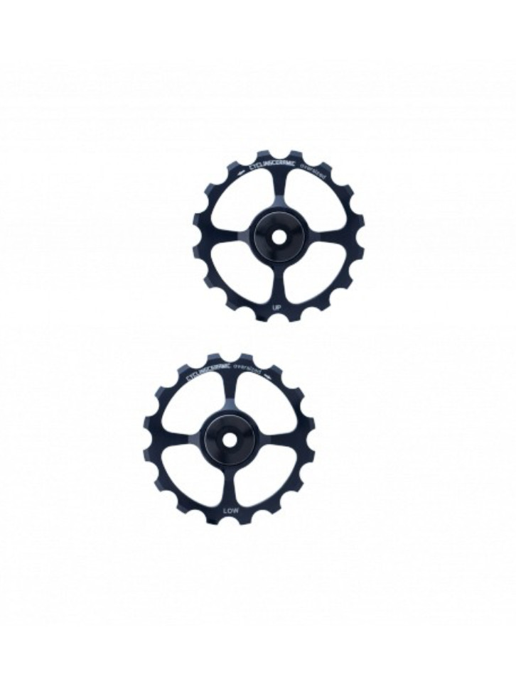 Bagueste Skiftehjul 10/11V CYCLINGCERAMIC OVERSIZE SHIMANO Aluminium Sort