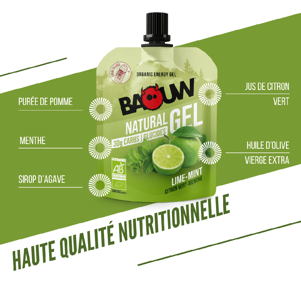 Energetický gel BAOUW BIO Limetka/Máta (85 g)