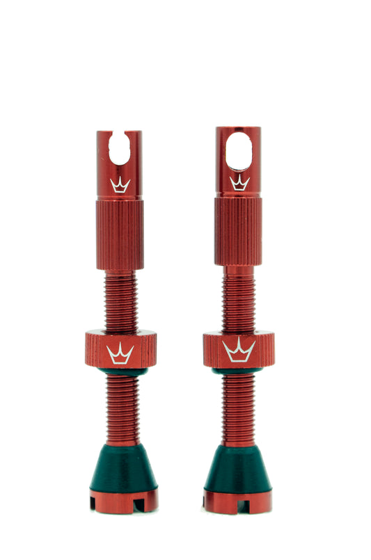 Tubeless Ventielen PEATY'S x Chris King MK2 Presta 60 mm (x2) Rood
